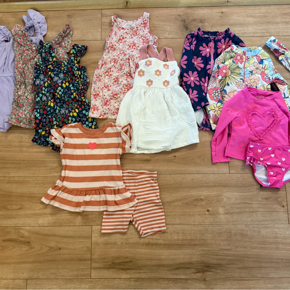 2T Toddler Girl Summer Clothing Bundle